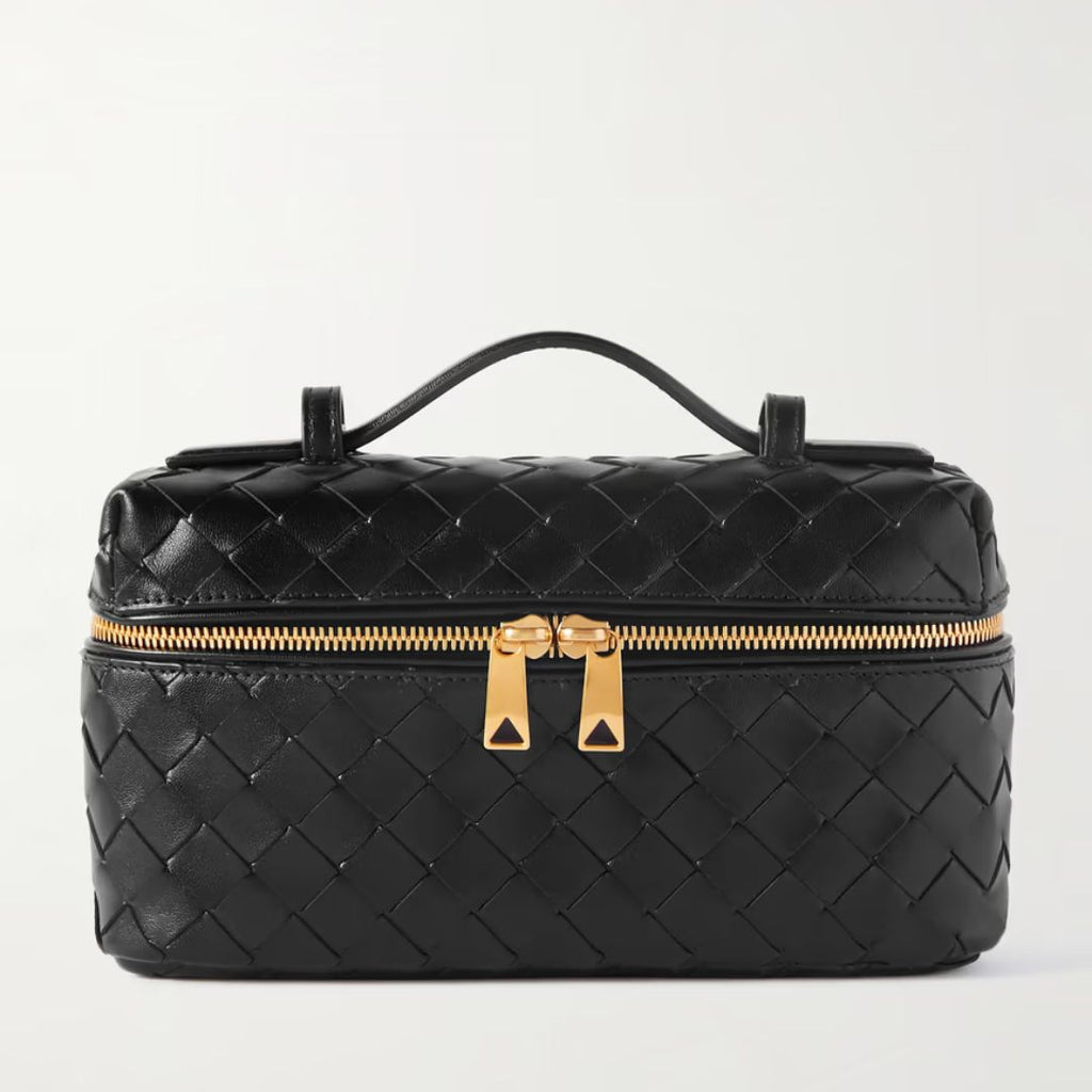 Vanice Vanity intrecciato leather tote