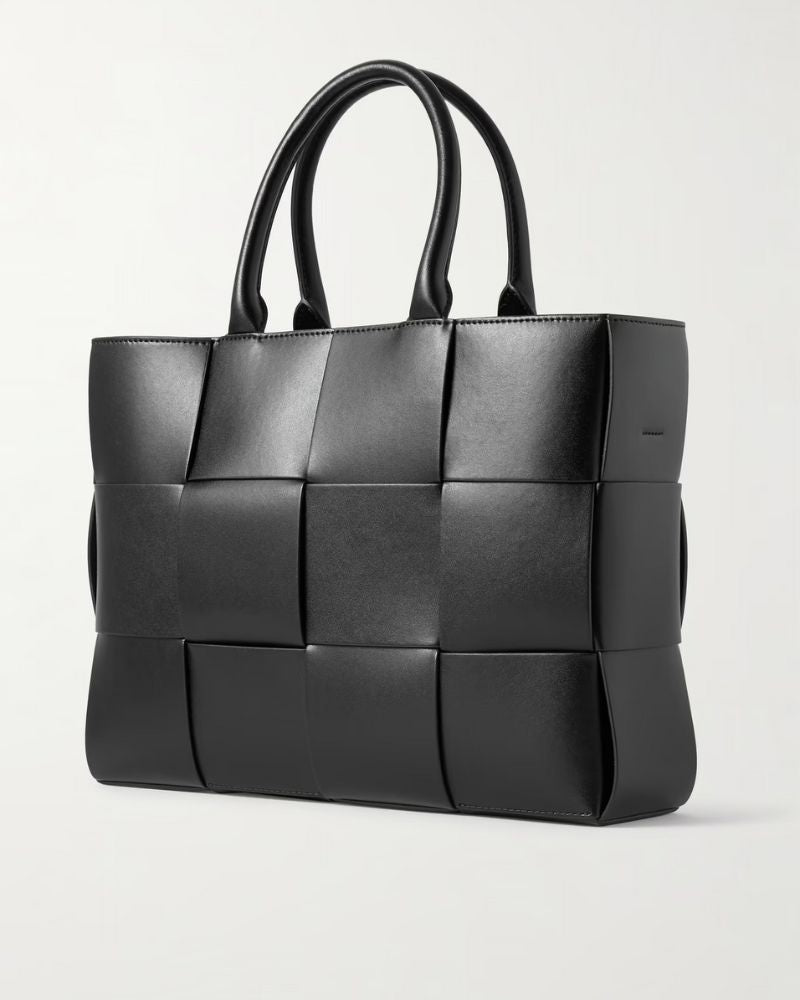Olivia Intrecciato Leather Tote Bag