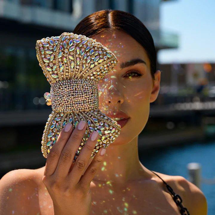 Isabella Ribbon Shaped Clutch Bag