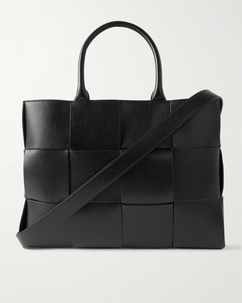 Olivia Intrecciato Leather Tote Bag