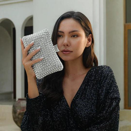 Aria Diamonds Clutch Bag