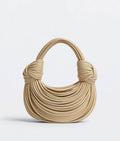 Ferrara Handbag in Pure Leather in Creme