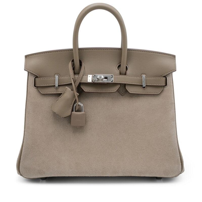 Mia Handbag 35 cm in Pure Togo Leather with Gold Hardware