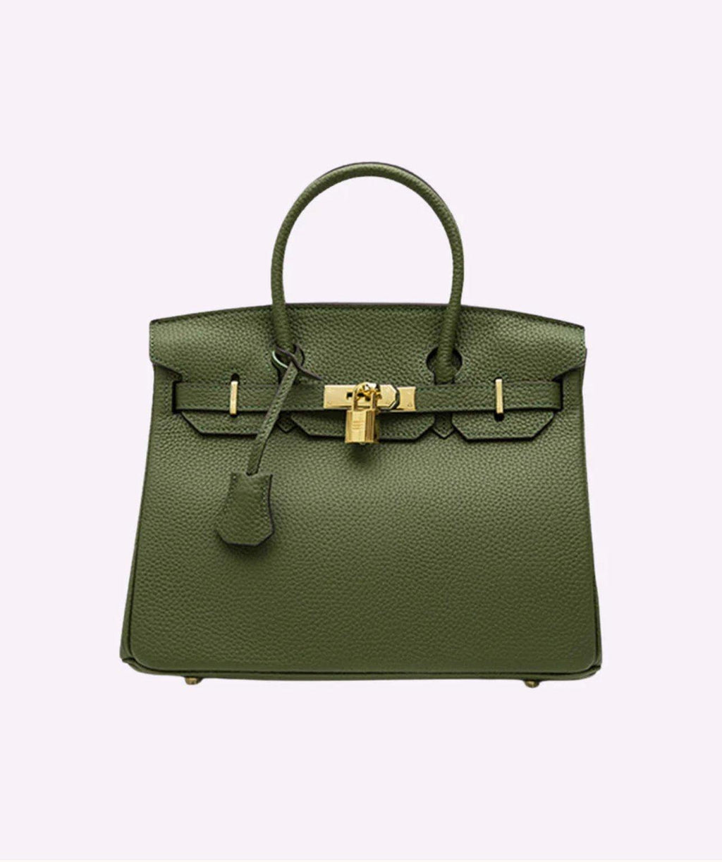 Mia Handbag 25 cm in Togo Leather with Gold Hardware